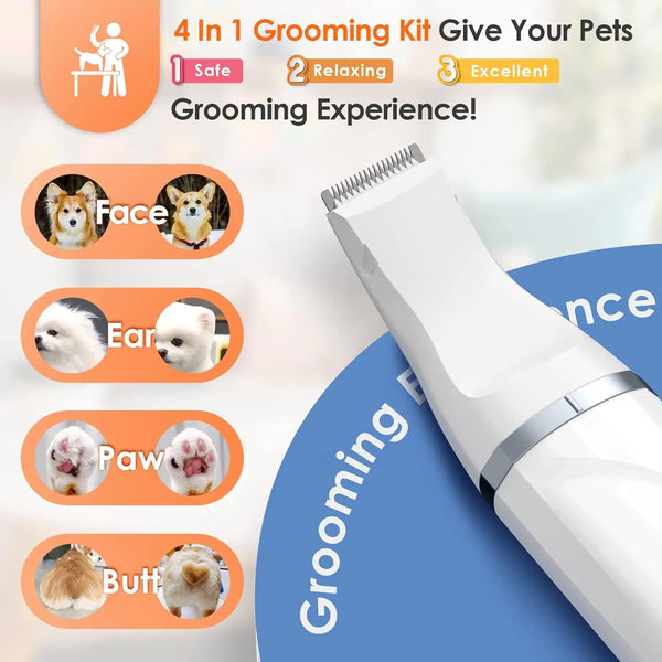 4 in 1 Pet Grooming Kit Dog Clippers