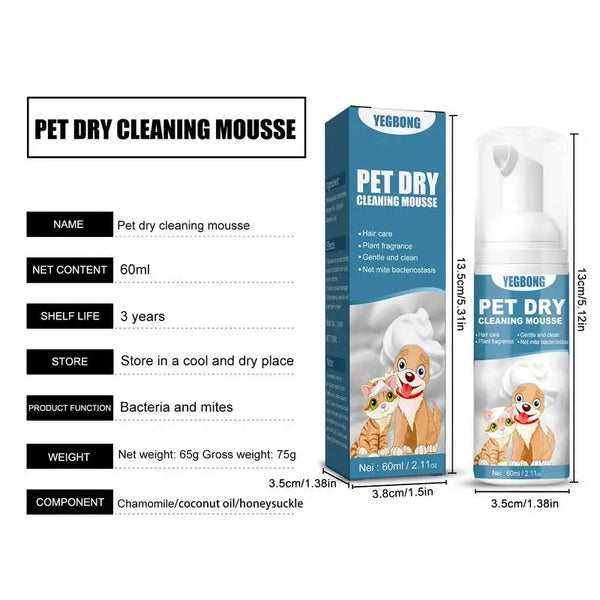 Waterless Cat Shampoo  Bathless Cleaning Odor Eliminator