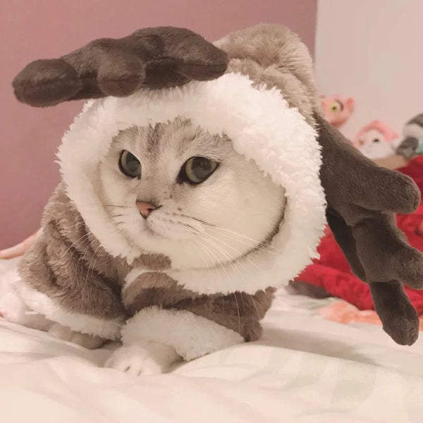 Winter Cat Warm Jumpsuits Costumes