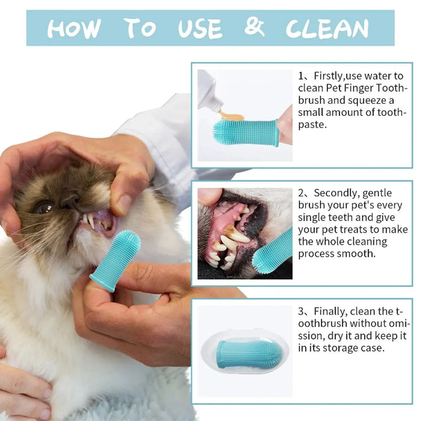 Silicone Dog Finger Toothbrush