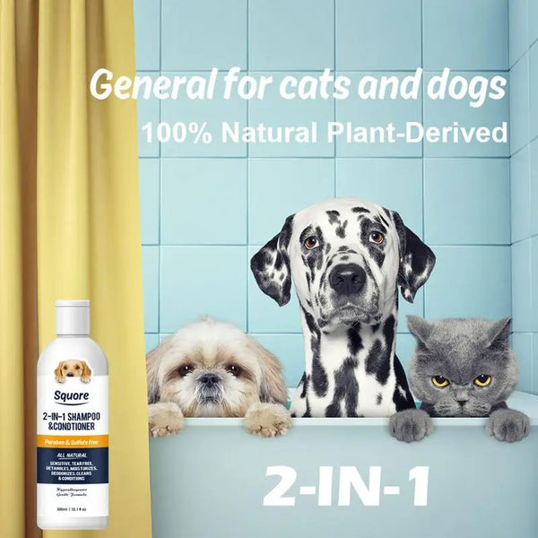 2-in-1 Pet Shower Gel Moisturizing Pet Shampoo