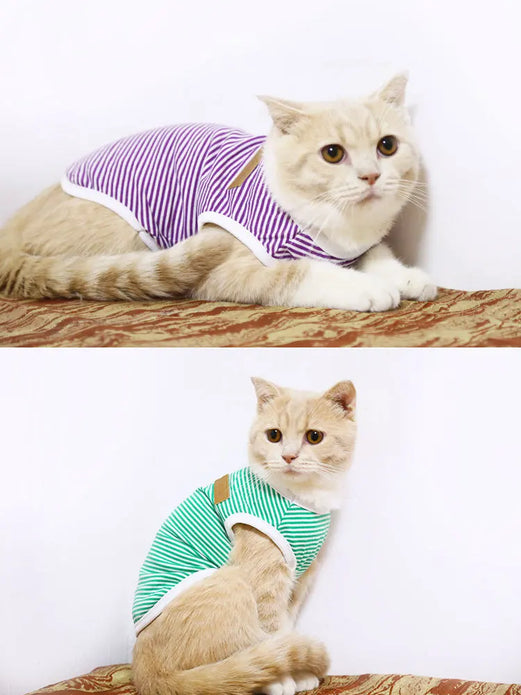 Pet Summer Classic Breathable Stripe Tshirt