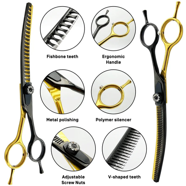 Curved Chunker Scissors For Pets