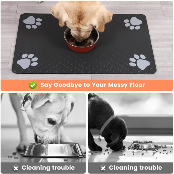 Pet Feeding Water-Absorbent Mat