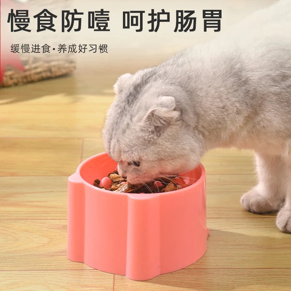 Pet High Foot Anti Choking Bowl