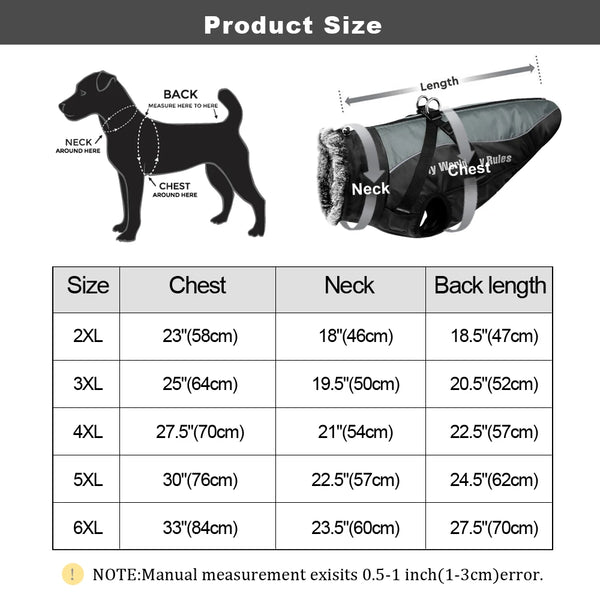 Dog Warm Waterproof Winter Coat