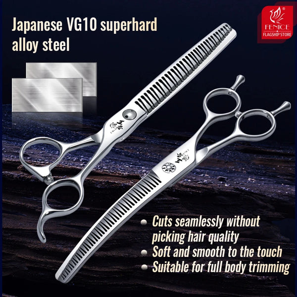 VG10 Steel Pet Grooming Chunker Scissors