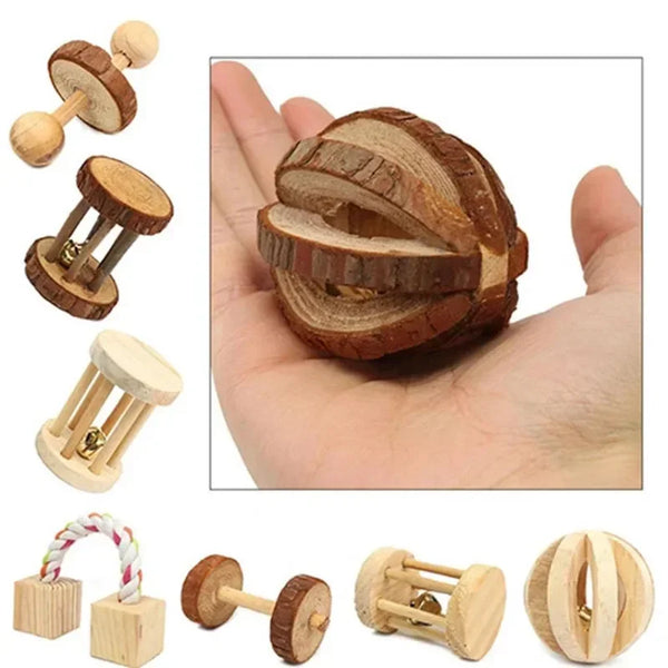 Natural Wooden Pets Toys