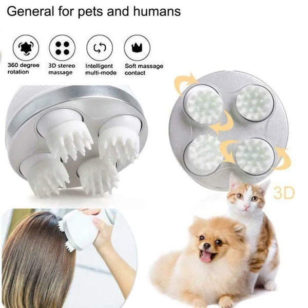 Multifunctional USB Pet Head Massager